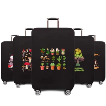 Эластичный защитный чехол для путешествий, пылезащитный чехол для багажа, чехол для багажа с грибовидным рисунком, 18-32-дюймовая тележка для багажа, аксессуары для путешествий