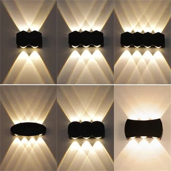 SOFITY Outdoor Wall Light LED Водонепроницаемые Алюминиевые Бра Light New Simple Creative Decorative Для Патио Крыльца Сада Спальни