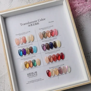 36-цветной гель-лак для ногтей Rainbow Opal Jelly Colors Лак с прозрачным эффектом стеклянного геля Soak Off Crystal Glaze Неоновый лак TSLM1