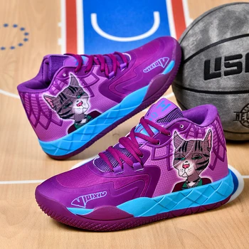 Новые крутые баскетбольные бутсы для молодежи 2023 года, спортивная обувь с высоким берцем, мужская Дышащая баскетбольная обувь для тренировок, Женская спортивная обувь для спортзала