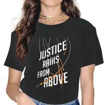 Женские рубашки Justice Rains, футболка Overwatch, винтажная женская одежда Kawaii