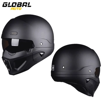 Новые мотоциклетные шлемы съемные в ретро и классическом стиле, легкие шлемы из усовершенствованного АБС-пластика, дышащие S-XL