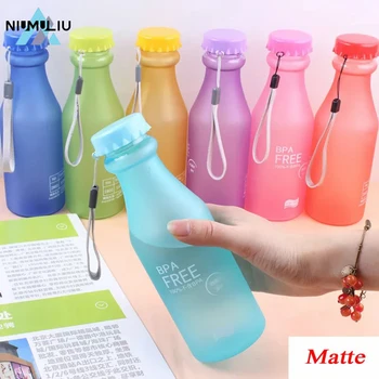 C2 Бутылка для воды ярких цветов, Пластиковая чашка для вечеринки, матовая, устойчивая к падению, спортивная бутылка для воды, аксессуары для путешествий, кемпинга
