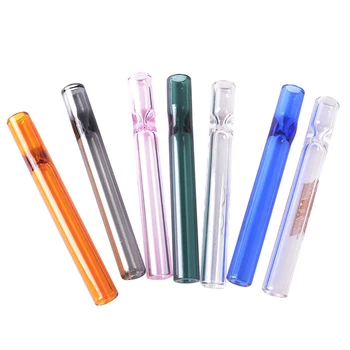 1 шт. стеклянная соломинка, многоцветная прозрачная соломинка для питья, многоразовая стеклянная трубка с защитным рукавом
