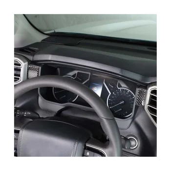 Накладка на центральную панель управления из углеродного волокна Внутренняя накладка на приборную панель для Toyota Tundra 22-23 модификации Аксессуары