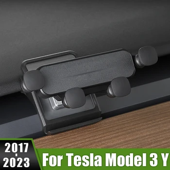 Для Tesla Модель 3 Y 2017 2018 2019 2020 2021 2022 2023 Приборная Панель Автомобиля Поворотный Регулируемый Держатель Телефона Подставка Для Мобильного Телефона Накладка