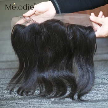 Melodie OneCut Hair 13x4 Человеческие волосы 18-20 дюймов, Натуральные волосы, Прямая Кружевная Фронтальная застежка
