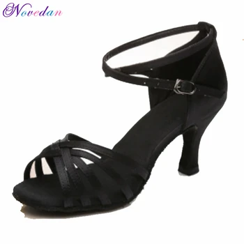 Женская профессиональная обувь для танцев, обувь для бальных танцев, женская обувь для латиноамериканских танцев на каблуке 5 см /7 см