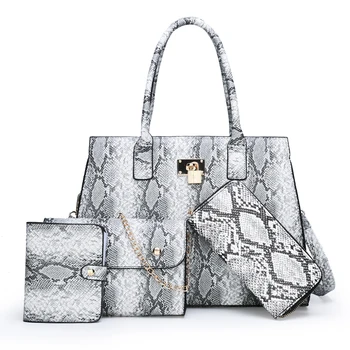 Женские сумки из искусственной кожи высокого качества, комплект из 4 предметов, сумка через плечо, модные дизайнерские женские сумки-мессенджеры, сумки-тоут большой емкости