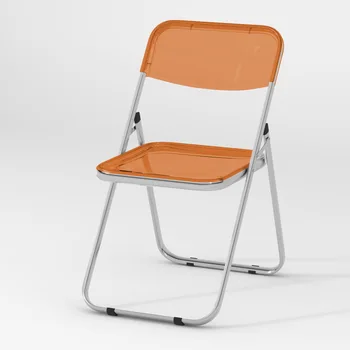 Складной прозрачный стул с акриловыми вставками, Сетчатый Красный Стул для фото из магазина одежды, Модный обеденный стул, мебель для макияжа Sedia Da Pranzo