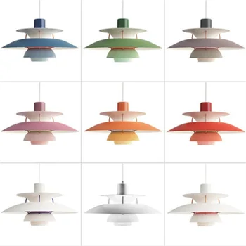 Креативный подвесной светильник TEMAR Nordic Современные красочные светодиодные лампы для украшения домашней столовой