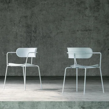 Пластиковые Офисные Дизайнерские Обеденные стулья Геймерский стол Современный Открытый салон Nordic Стул Кафе Комод Sandalye Уличная мебель XY50DC