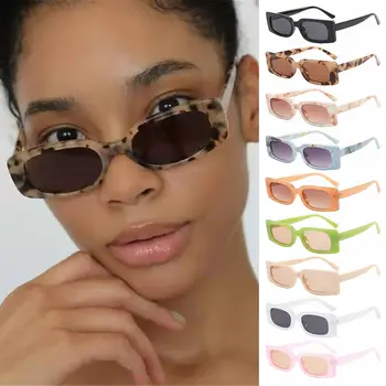 Винтажные солнцезащитные очки в прямоугольной оправе для женщин, мужчин, велосипедных солнцезащитных очков, очков в стиле панк, оттенков стимпанк, оттенков UV400