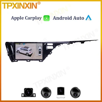 6 + 128 Г Для Toyota Camry 2018 2019 2020 Android Автомобильный Мультимедийный Плеер Магнитофон GPS Навигация Carplay IPS Экран 360 Камера