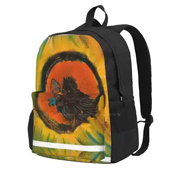 Рюкзак с алхимическим ключом для школьного ноутбука, дорожная сумка Crow Alchemy Key