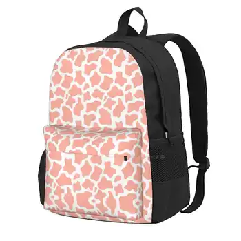 Рюкзак для подростков с принтом персиковой коровы, рюкзак для студентов колледжа, дорожные сумки для ноутбуков с принтом персиковой коровы