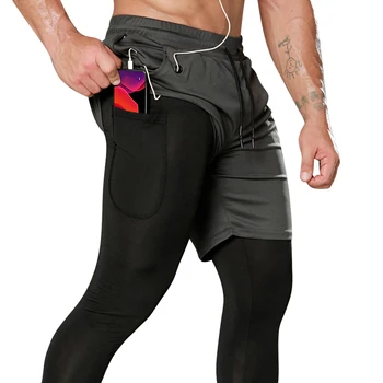 Мужские спортивные брюки, компрессионные брюки для фитнеса, мужские быстросохнущие спортивные брюки, мужские тренировочные джоггеры, колготки для бега, мужские спортивные брюки