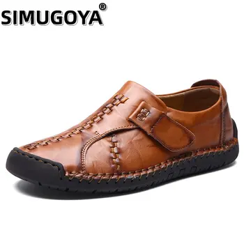 SIMUGOYA Мужская удобная кожаная обувь ручной работы, обувь для папы, повседневная мужская обувь, мужская повседневная обувь, обувь для вождения, Zapatos para hombres