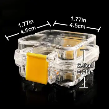 коробка для образцов зубов из 5 шт. с пленкой Внутри мембраны, зубной имплантат, прозрачная пластиковая коробка, лабораторные инструменты