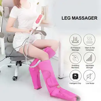  Прижимной Массажер для ног, Электрический Для придания формы ногам, для похудения, пояс для массажа икроножных мышц, Аппарат для массажа ног, Нагревательная Физиотерапия