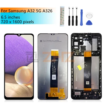 Для Samsung Galaxy A32 5G ЖК-дисплей A326B с цифровым преобразователем сенсорного экрана в сборе с рамкой для Samsung A326U Замена дисплея 5g