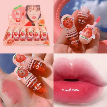 Kiss beauty Magic Lip Oil Увлажняющий блеск для губ Персиковый Водонепроницаемый глянцевый стойкий натуральный праймер для губ Масляный красный оттенок для губ
