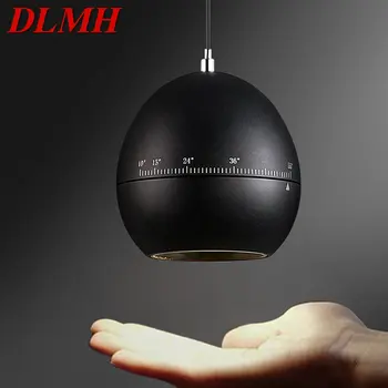 Современный черный подвесной светильник DLMH с регулируемым фокусным расстоянием, креативный дизайн, прикроватный подвесной светильник для домашней спальни