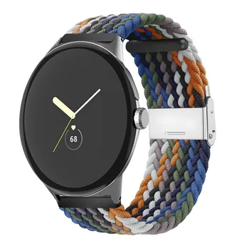 Ремешок для Google Pixel Watch Эластичный Тканый Нейлоновый Ремешок Мягкий Дышащий Теплый Сменный Браслет для Аксессуаров Pixel Watch