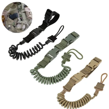 Военный тактический шнурок, многоцелевой пружинный шнурок, пистолет, надежный шнурок, Ружейный ремень, аксессуары для стрельбы из охотничьего ружья