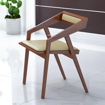 Деревянный стул для ресторана Accent Nordic Lounge Офисный Роскошный дизайн макияжа Стулья для столовой Шезлонги Мебель для зала FY