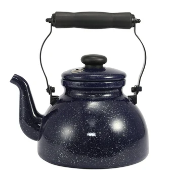 Эмалированный чайник со звездным свистком объемом 2,0 л, большая емкость, гарантированное качество, может использоваться для приготовления чайника на открытом огне. Чайник