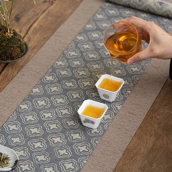 Водонепроницаемый Чайный столик Дзен Настольный Флаг Из ткани в китайском стиле, Мебель для Чайной церемонии Кунг-фу
