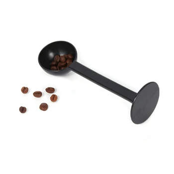 Ложка для измерения кофейных зерен 2 В 1, утрамбовывающая кофе, Мерная ложка для кофемашины Эспрессо, ложка для порошка, кухонный инструмент для приготовления кофе