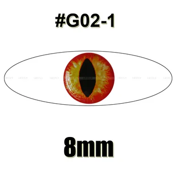 8mm 3D # G02-1 / Оптовая Продажа 600 Мягких Формованных 3D Голографических Рыбьих Глаз, Завязывание Мух, Джиг, Изготовление Приманок