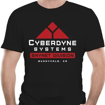 Мужская Футболка С Терминатором Cyberdyne Systems Skynet Control System Спереди, С Двусторонним Рисунком, Модные Мужские Футболки