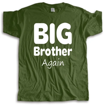 летняя футболка мужского бренда teeshirt, рекламируемая Big Brother Again, популярная футболка без надписей, хлопковая футболка для мальчиков