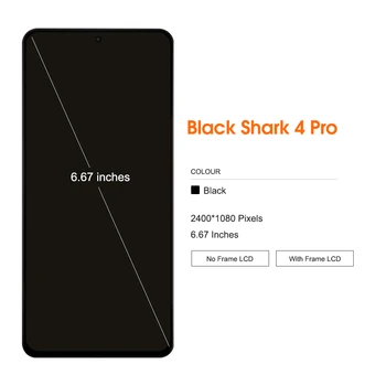 Оригинал для Xiaomi Black Shark 4 Shark PRS-H0/A0 ЖК-дисплей с Сенсорным Экраном Digitizer Для BlackShark 4 Pro 4Pro LCD
