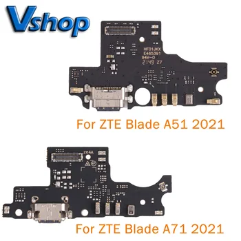 Для ZTE Blade A51 2021 Плата Зарядного порта для ZTE Blade A71 2021 Гибкий Кабель Мобильного Телефона Соединительные детали Запасные части