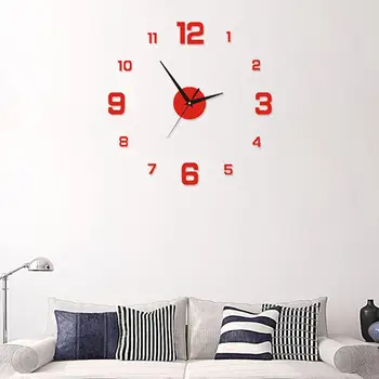 Тикающие часы Полезные подвесные люминесцентные часы в скандинавском стиле Легкие часы Кварцевые люминесцентные настенные часы для кухни