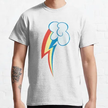 Футболка Rainbow Dash Cutie Mark, футболки, мужские винтажные футболки