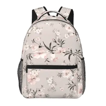 Мужской женский рюкзак Винтажный Розовый школьный рюкзак с цветочным рисунком для женщин и мужчин 2023 Модная сумка Студенческий рюкзак