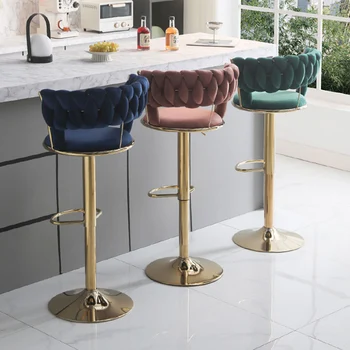 Обеденные стулья в скандинавском стиле, Эргономичный Золотой Элегантный табурет с акцентом, Роскошные обеденные стулья, Современная мебель для столовой Sillas Para Comedor