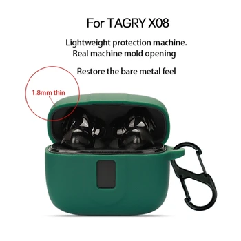 Противоударные силиконовые защитные оболочки для наушников TAGRY X08, беспроводные наушники, Моющиеся силиконовые аксессуары