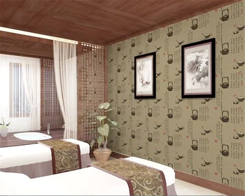 3d обои beibehang фотообои в китайском стиле классическая каллиграфия чайного домика обои для домашнего интерьера для стен в рулонах