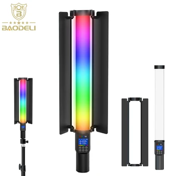 RGB Освещение для фотосъемки, видеосъемка, палочка-выручалочка со штативом, красочная светодиодная лампа для вечеринки, заполняющий свет, ручная вспышка Speedlight