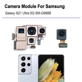Оригинальная камера для Samsung Galaxy S21 Ultra S21U G988B, фронтальная камера для селфи, задний сверхширокоугольный модуль, гибкий кабель