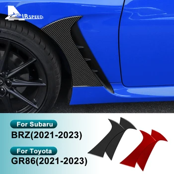 Для Subaru BRZ Toyota GR86 2021 2022 2023 LHD RHD Из Настоящего Твердого Углеродного Волокна Автомобильная Накладка На Крыло Наклейка Протектор Аксессуары