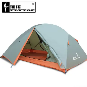 Уличная палатка, двухместная, палатка с двойным алюминиевым шестом, ветрозащитная, непромокаемая, кемпинговая палатка