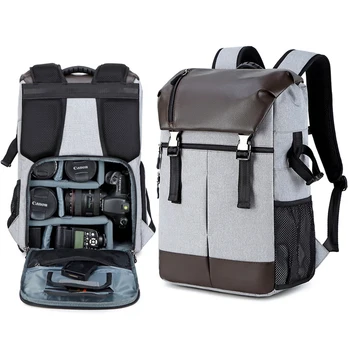 Рюкзак для фотоаппарата большой емкости, сумка для ноутбука в деловой поездке, мужская сумка для отдыха для зеркальных объективов Canon Nikon, сумка для штатива