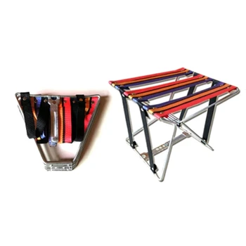 Портативный стул складной рыболовный стул маленькая скамейка портативный металлический утолщающийся походный стул для рисования на открытом воздухе дорожный стул мини-сиденье